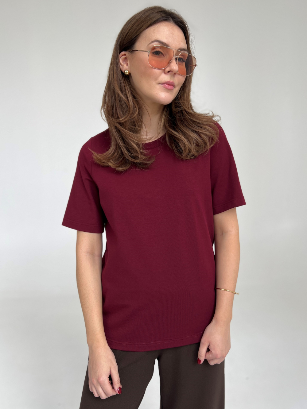 T-shirt Tola burgund