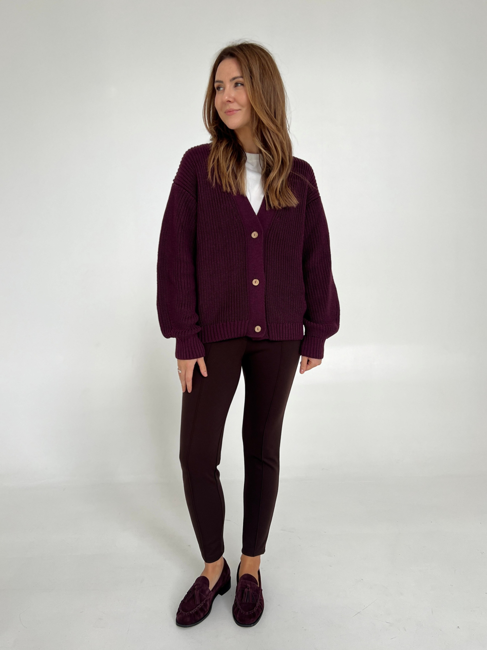 Sweter Eliott bakłażan