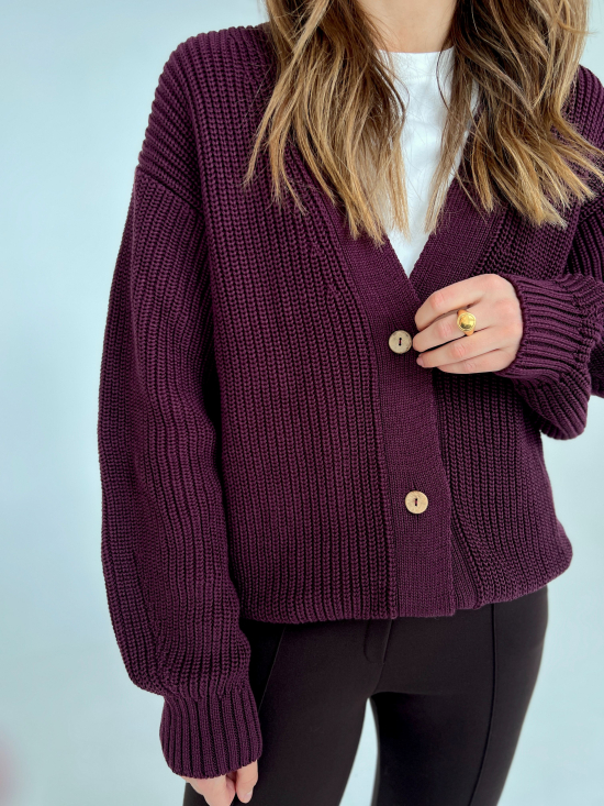 Sweter Eliott bakłażan