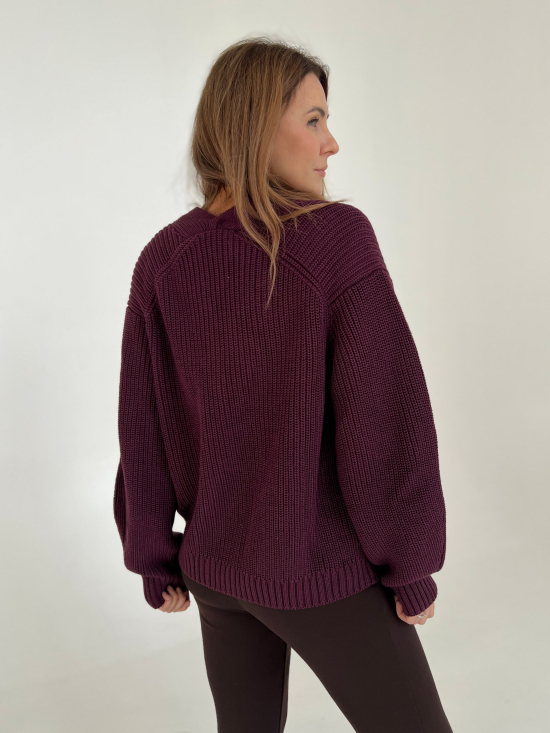 Sweter Eliott bakłażan