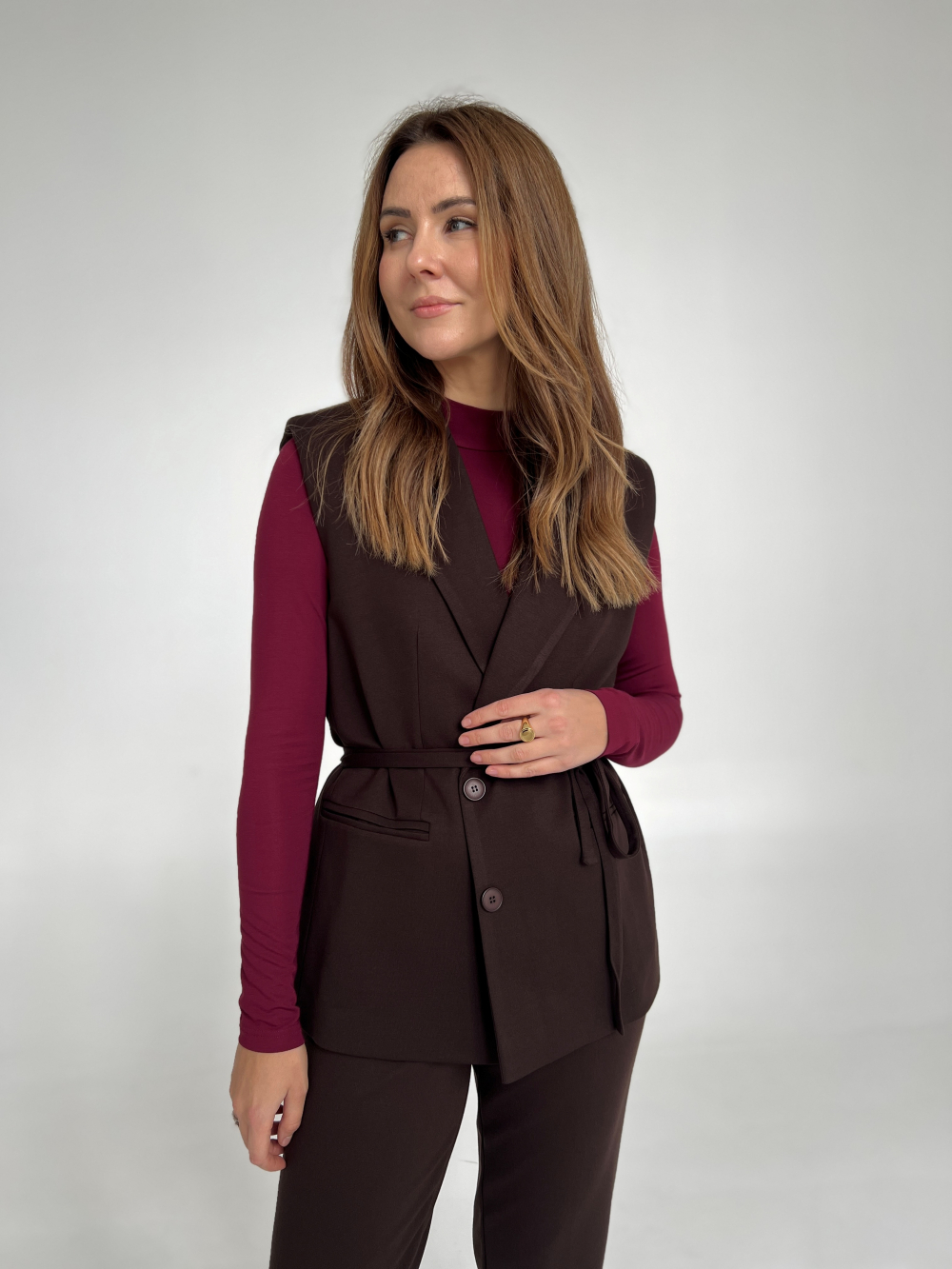 Kamizelka Bella czekolada