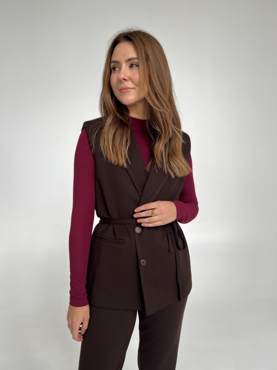 Kamizelka Bella czekolada