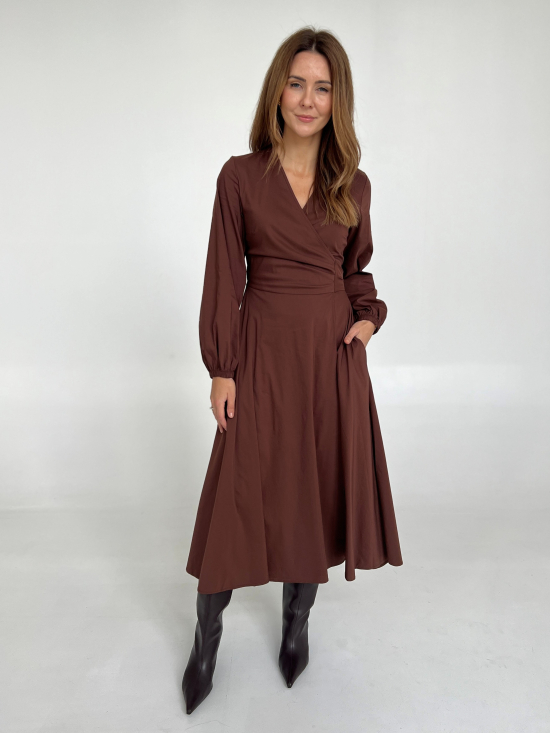 Sukienka Irma czekolada midi