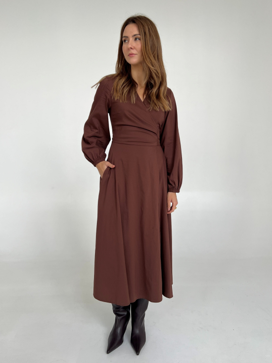 Sukienka Irma czekolada midi
