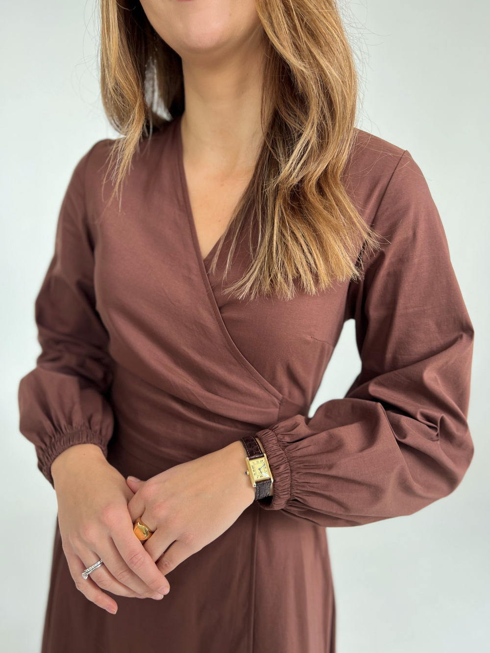 Sukienka Irma czekolada midi