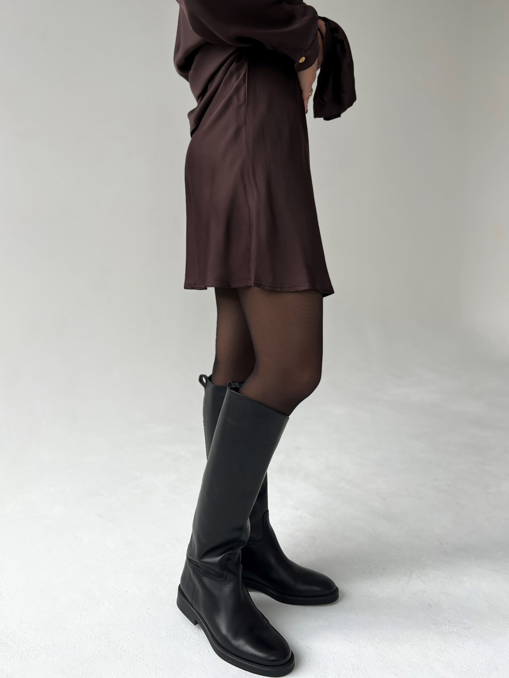 Spódnica Sue mini czekolada