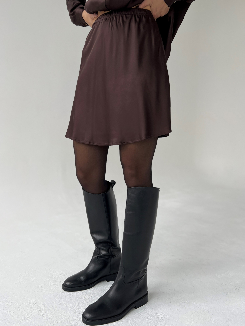 Spódnica Sue mini czekolada