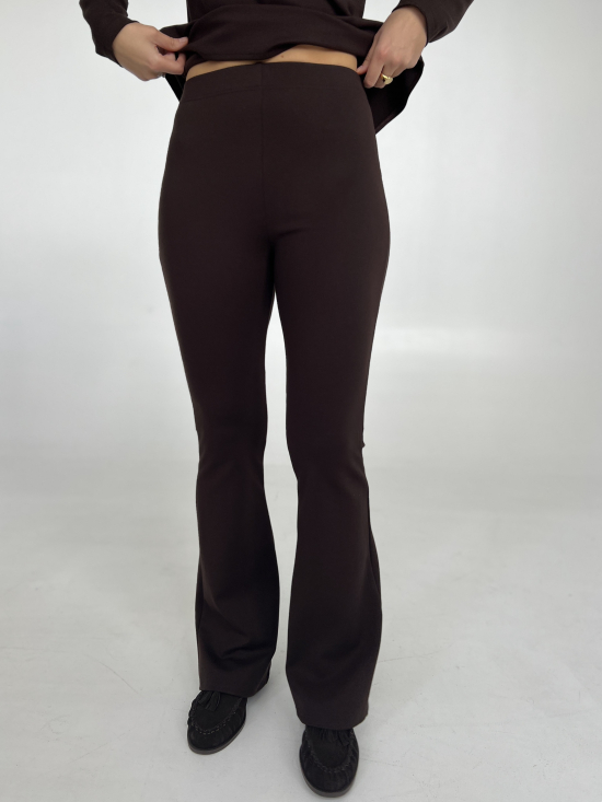 Spodnie Flare czekolada