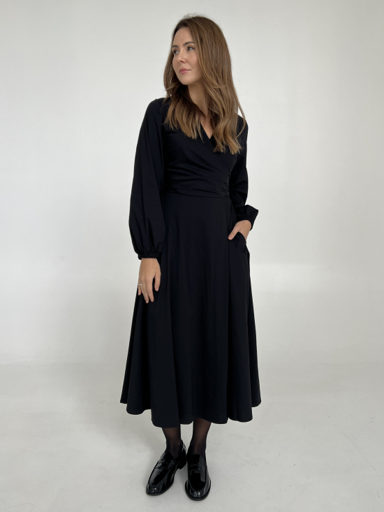 Sukienka Irma czarna midi
