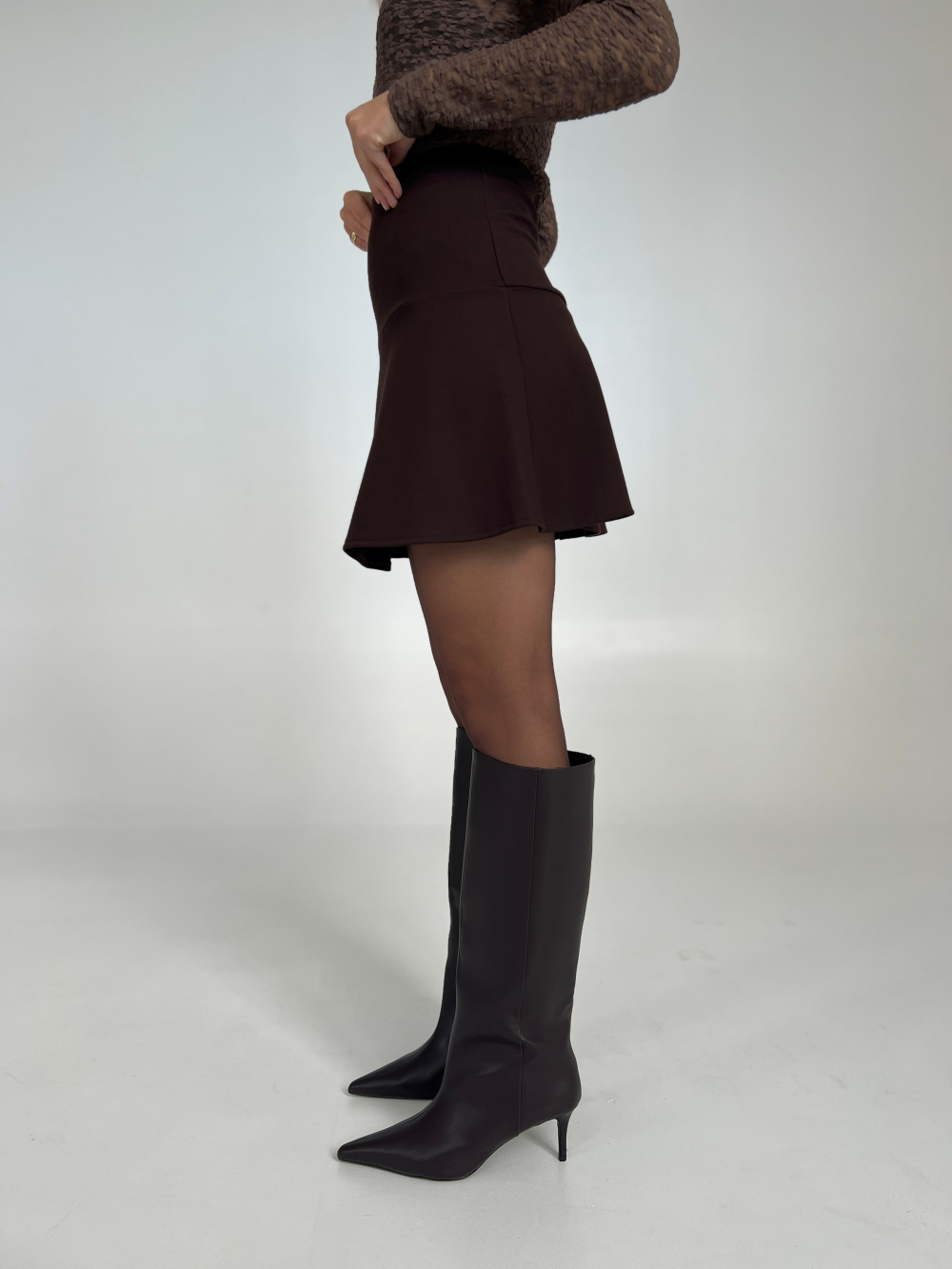 Spódniczka Tesa czekolada