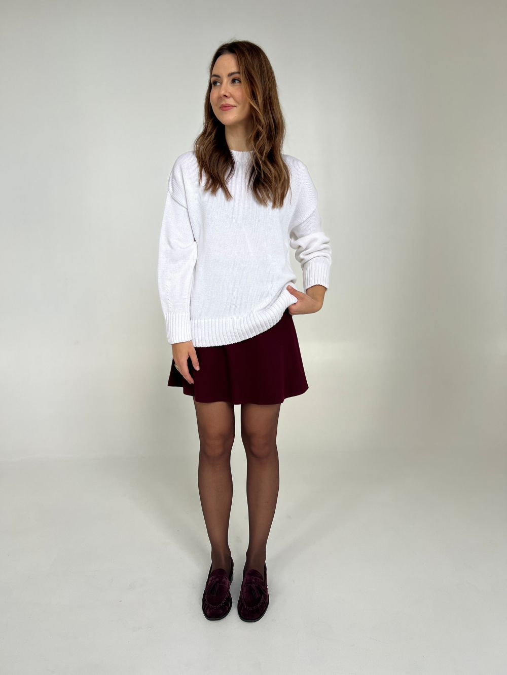 Spódniczka Tesa burgund