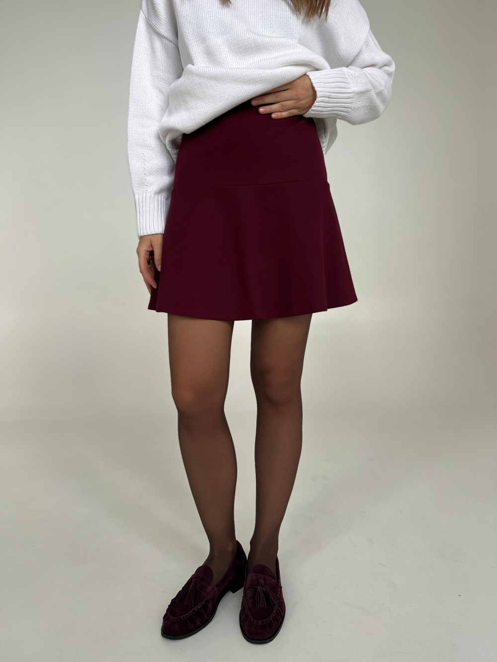 Spódniczka Tesa burgund