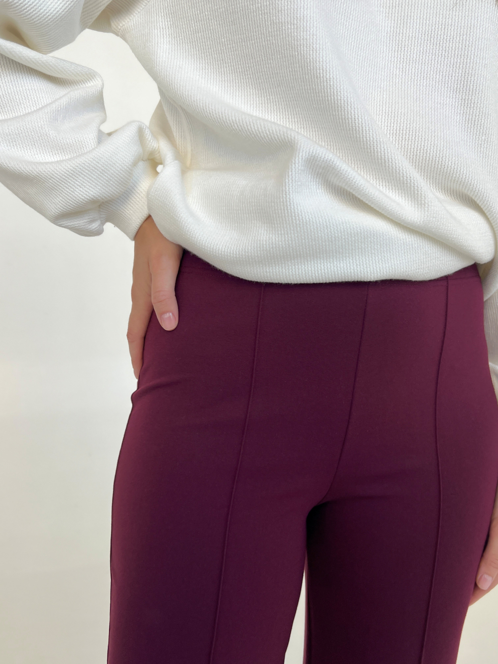 Spodnie Alma burgund