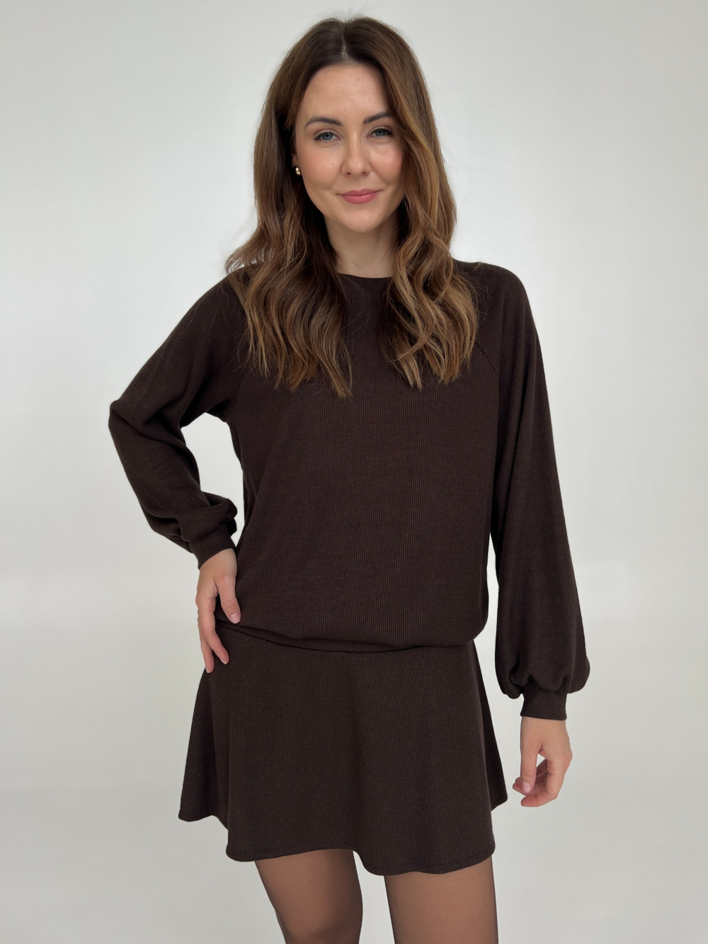 Sweterek Paula czekolada