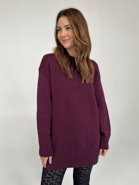 Sweter Nastia burgund