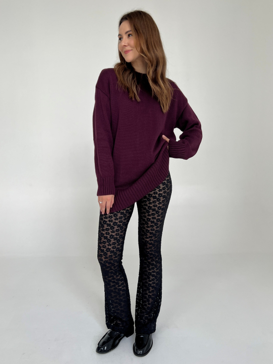 Sweter Nastia burgund
