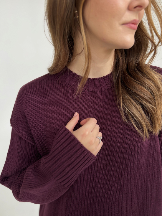 Sweter Nastia burgund