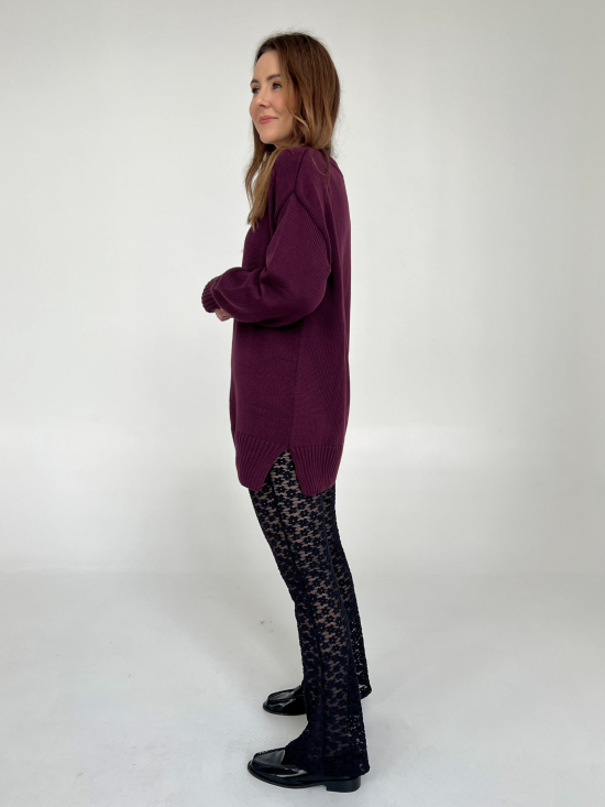 Sweter Nastia burgund