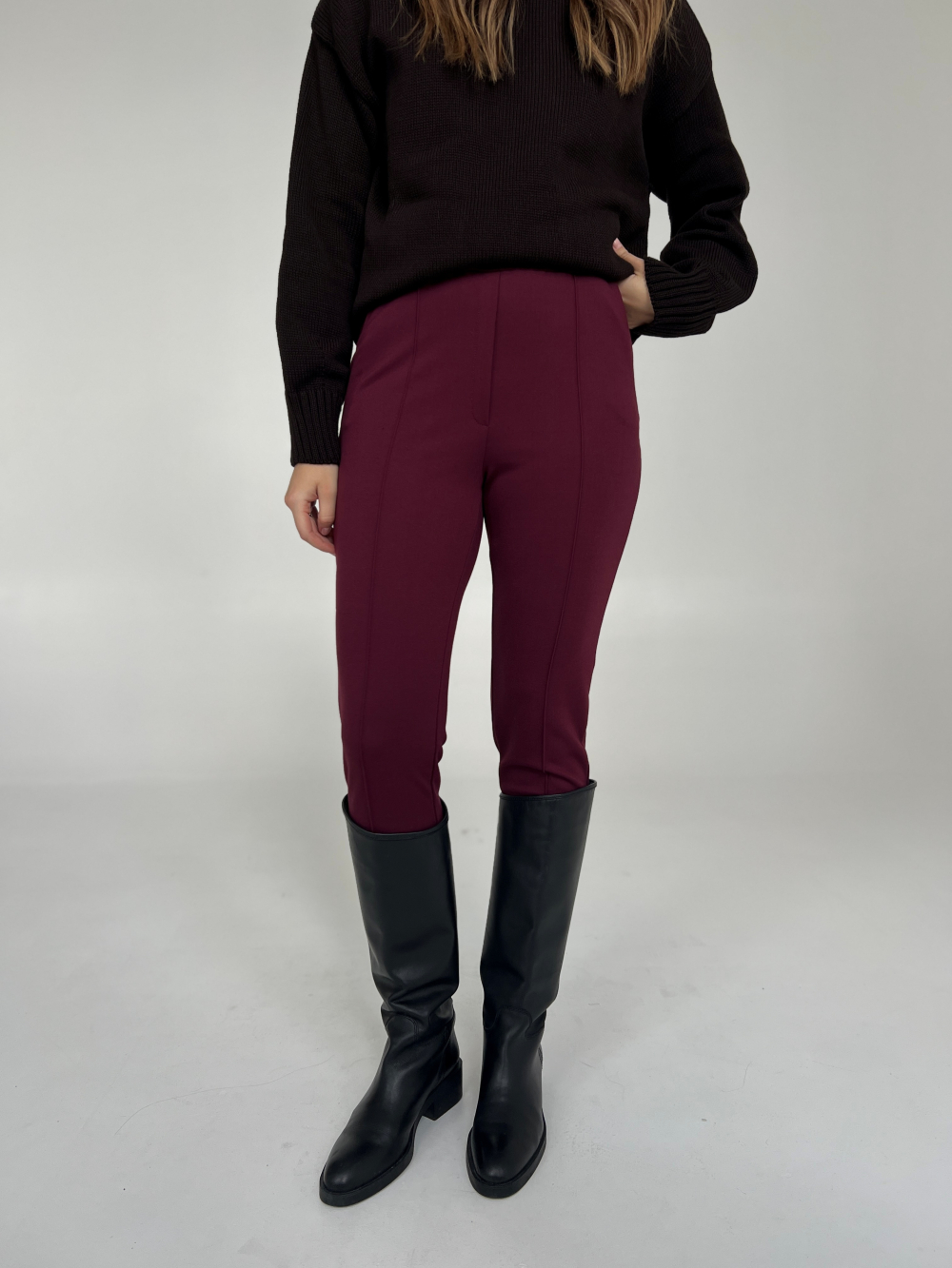 Spodnie Emma burgund