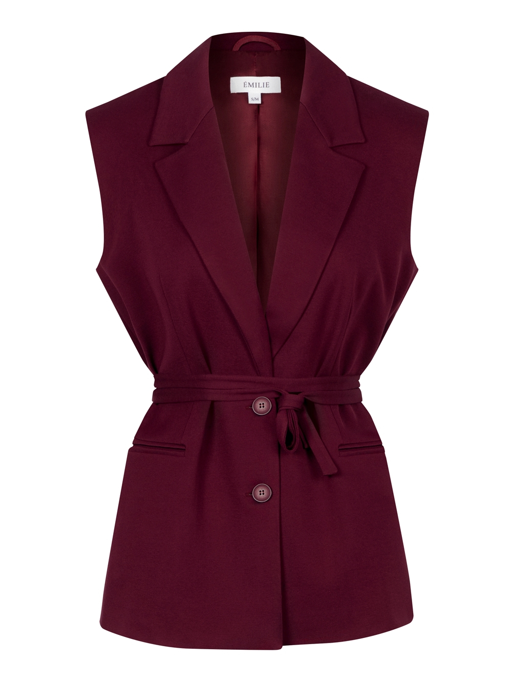 Kamizelka Bella burgund