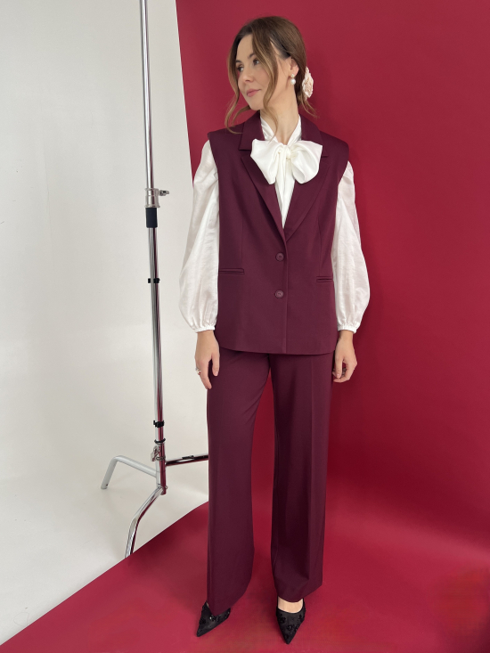 Kamizelka Bella burgund