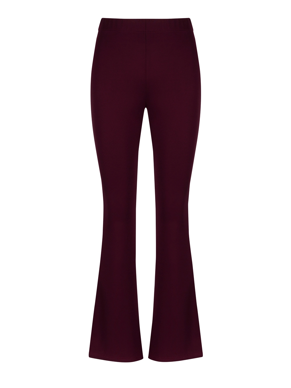Spodnie Flare burgund