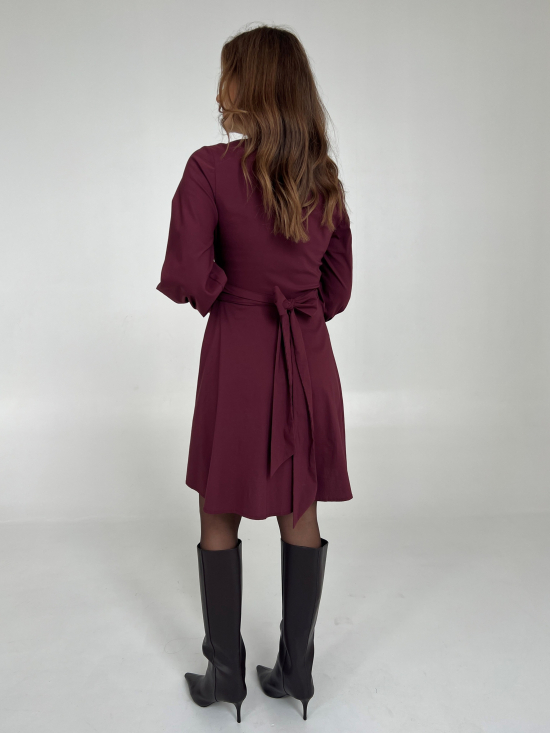 Sukienka Irma burgund mini