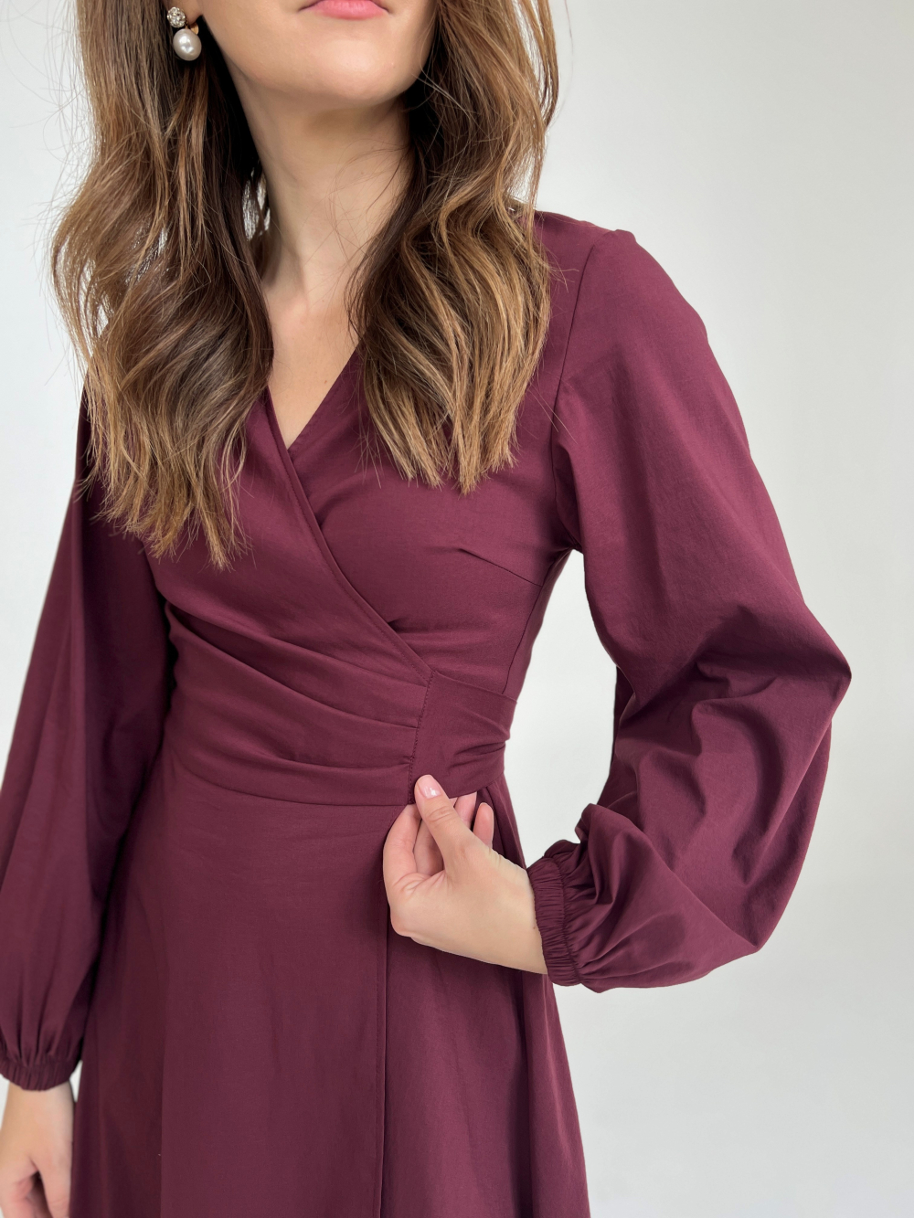 Sukienka Irma burgund mini