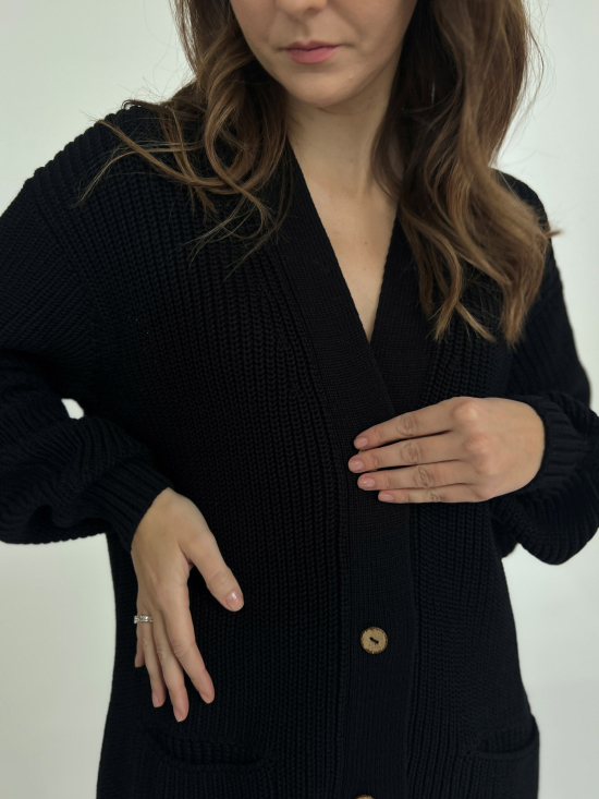 Kardigan Leo czarny