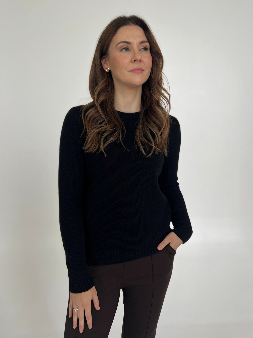 Sweter Caroline czarny