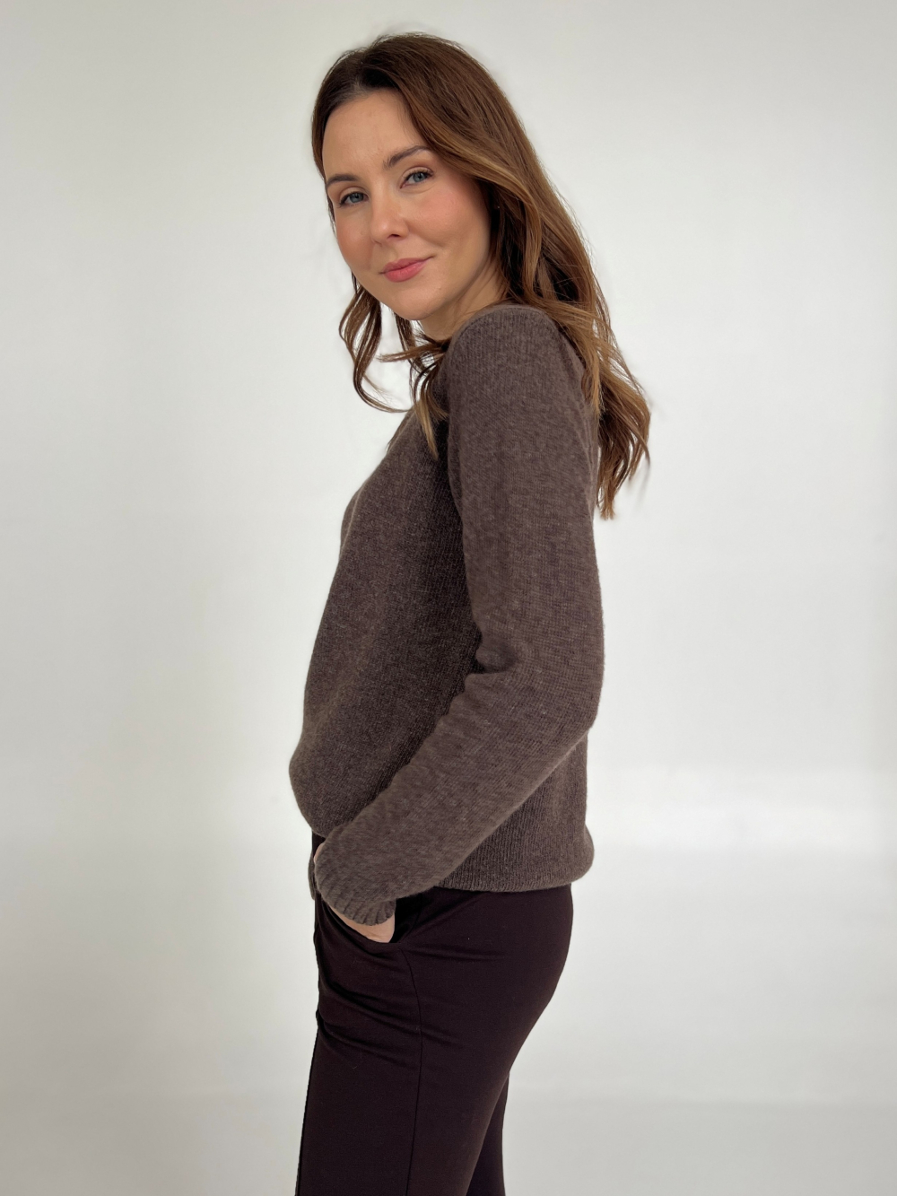 Sweter Caroline czekolada