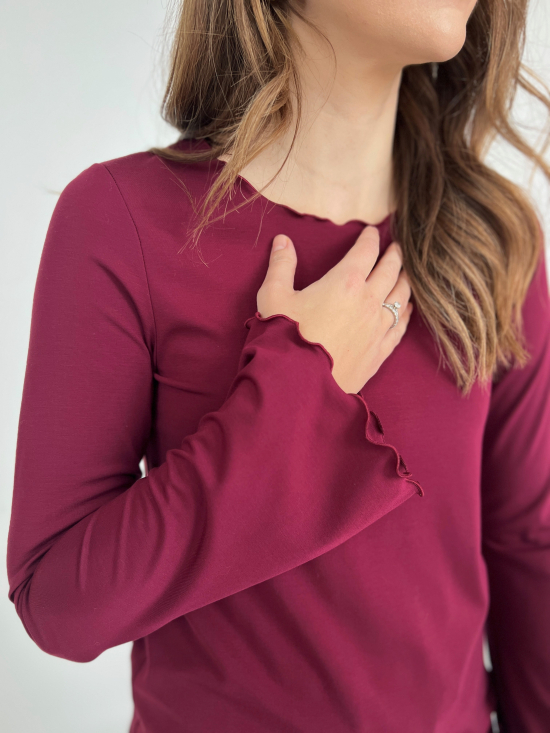 Bluzka Dalia burgund