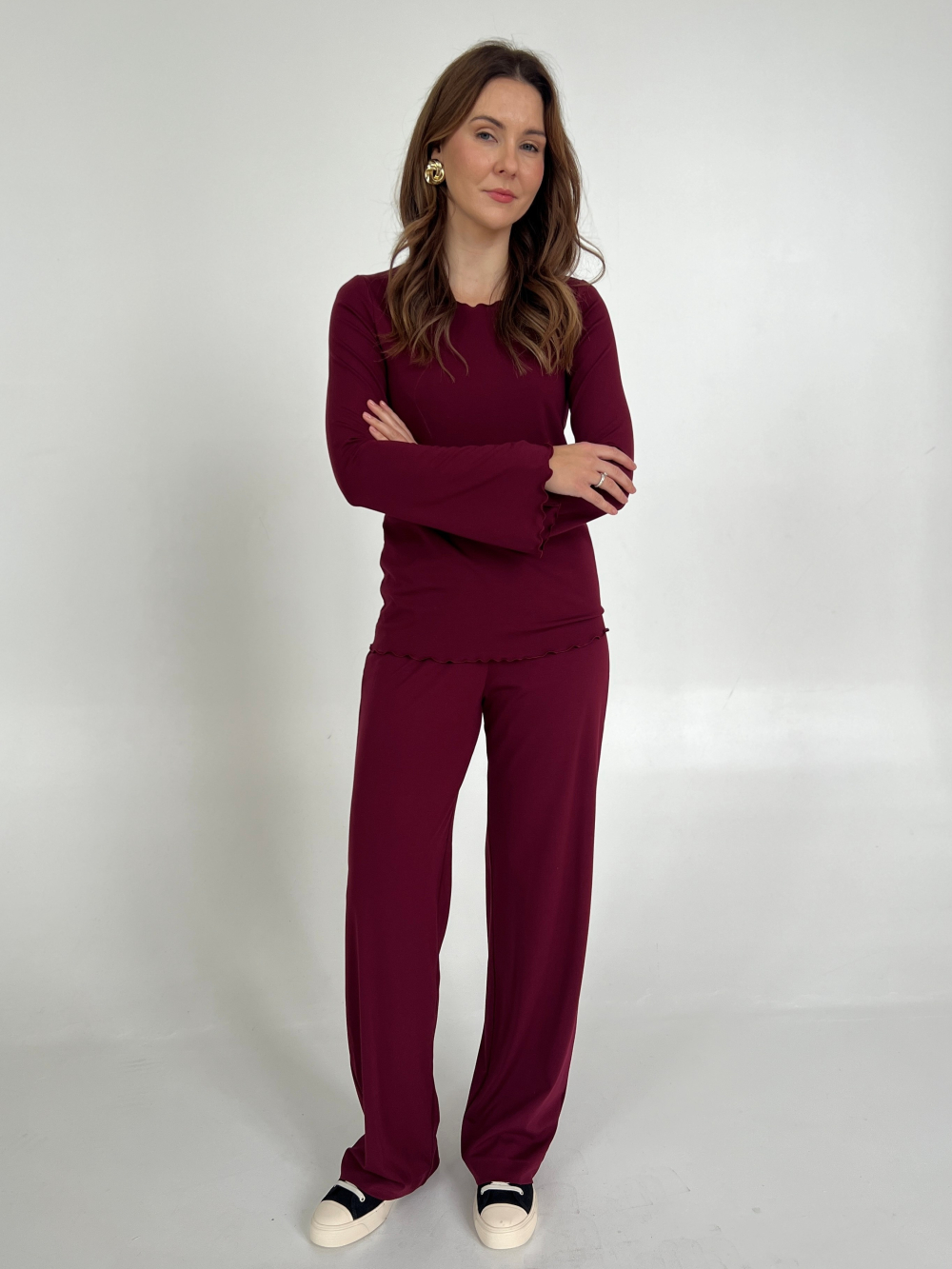 Spodnie Kelly burgund