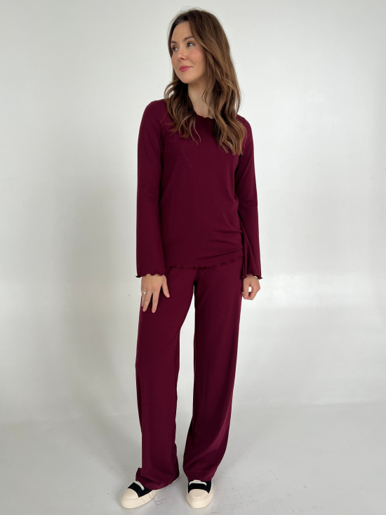 Spodnie Kelly burgund