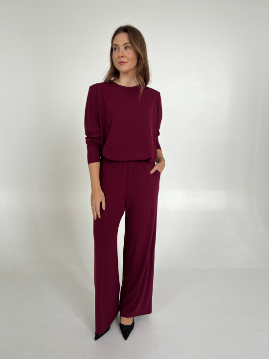Spodnie Vera burgund