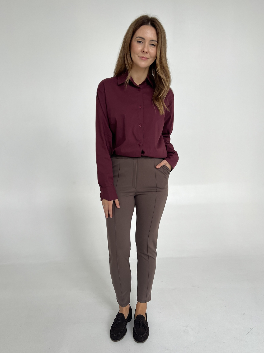 Spodnie Emma long ziemia