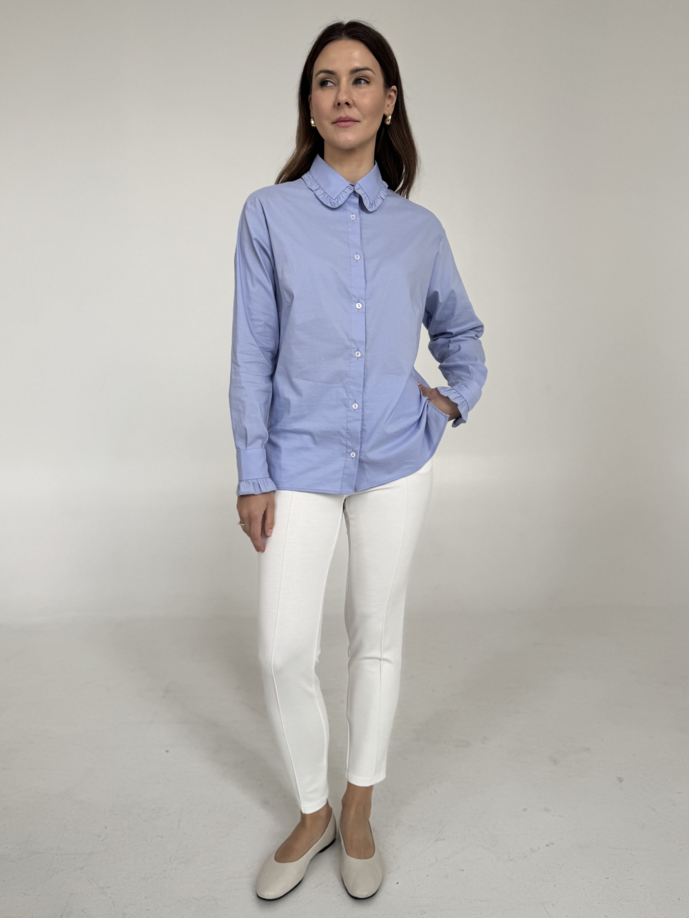 Spodnie Emma long śmietanka