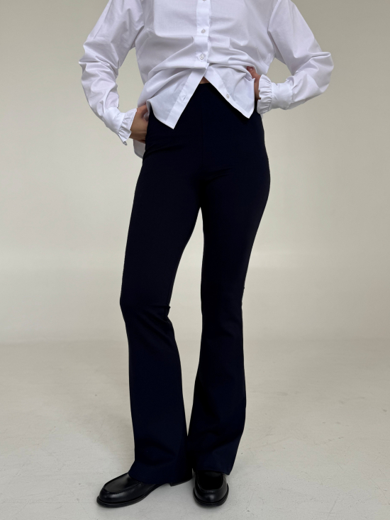 Spodnie Flare long granat