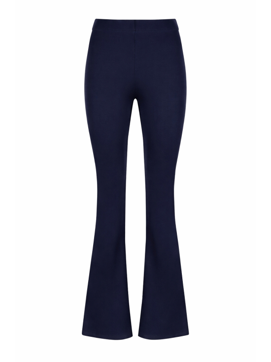 Spodnie Flare granat