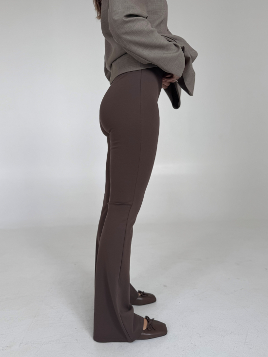 Spodnie Flare long ziemia