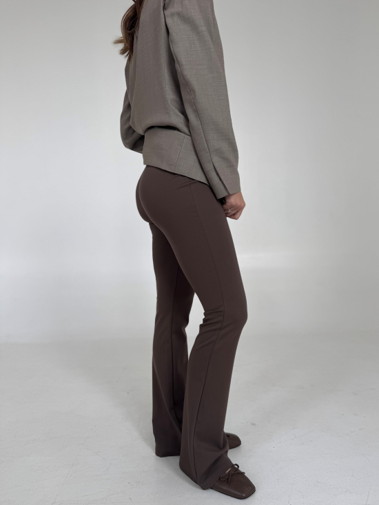 Spodnie Flare ziemia