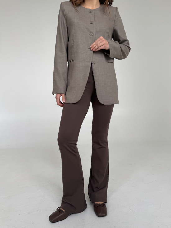 Spodnie Flare ziemia