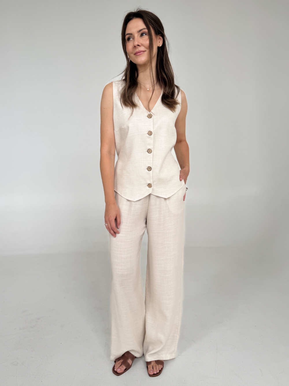 Spodnie Ivy taupe