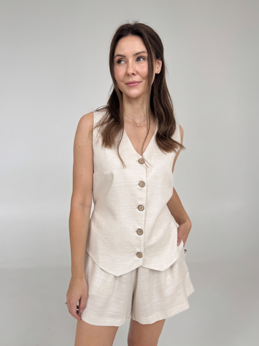 Kamizelka Ivy taupe