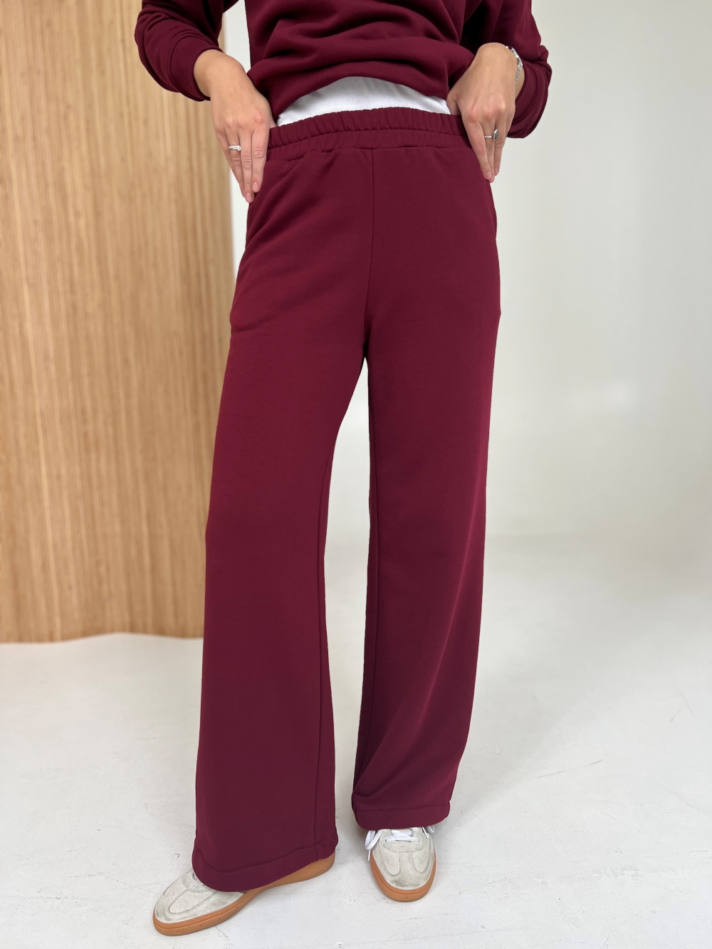 Spodnie Soft burgund
