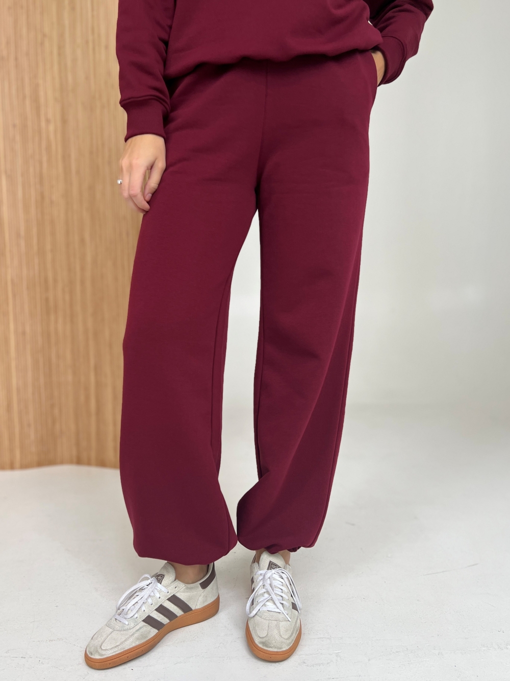 Spodnie Soft burgund
