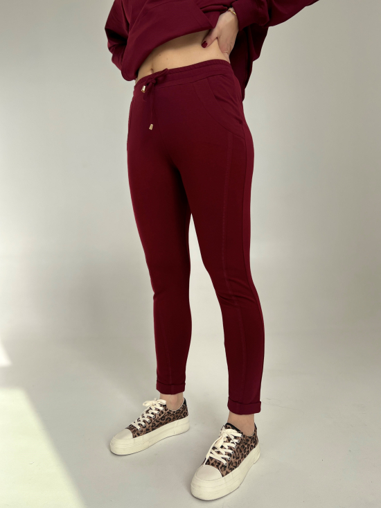 Spodnie Remi burgund