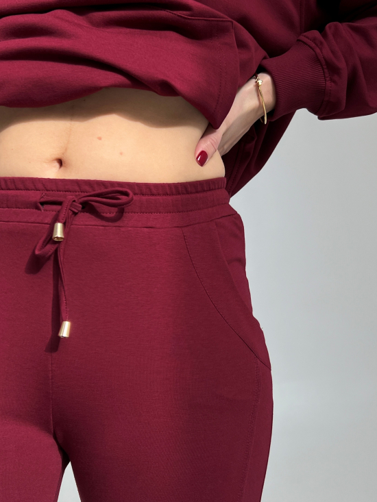 Spodnie Remi burgund