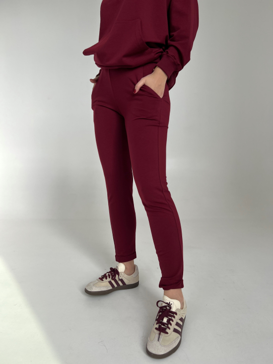 Spodnie Pat burgund