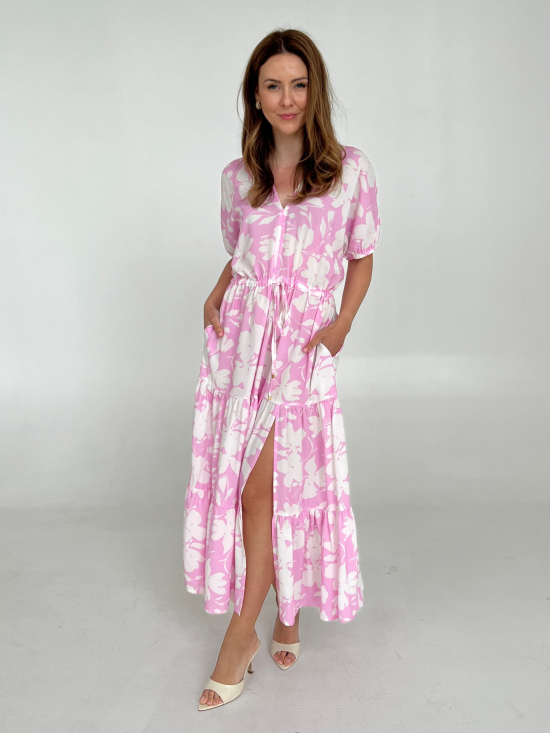 Sukienka Lili maxi pink